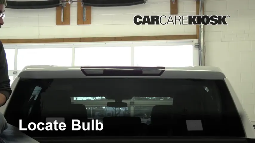 2019 Chevrolet Silverado 1500 Custom Trail Boss 4.3L V6 Crew Cab Pickup Luces Luz de freno central (reemplazar foco)